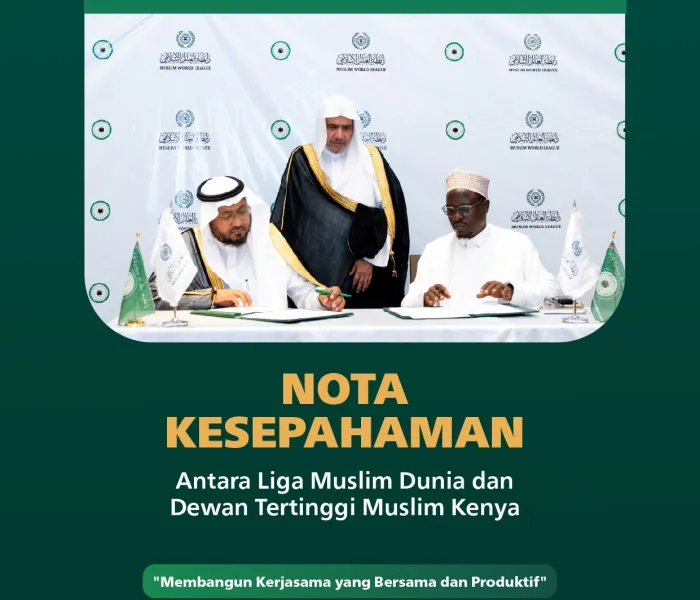 Mengaktifkan isi Piagam Makkah, dan menyebarkan bahasa Arab, adalah poin-poin utamanya. Ketahui detail nota kesepahaman antara Liga Muslim Dunia dan Dewan Tertinggi Muslim Kenya: