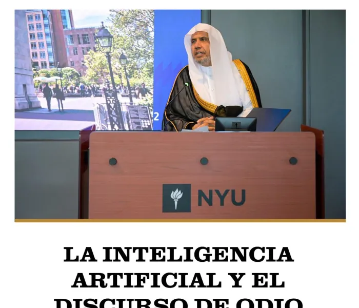 La prestigiosa Universidad de Nueva York recibió al Sheij Dr. Mohammed Al-Issa, Secretario General, para una conferencia seguida de un profundo intercambio con una élite de académicos e invitados al evento