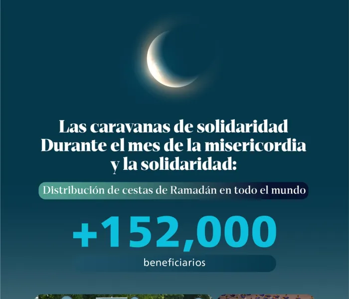 Las cestas de Ramadán son una donación que se renueva a lo largo del mes de la misericordia y la solidaridad.