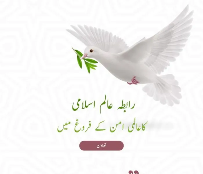 رابطہ عالم اسلامی کی عالمی امن کے فروغ کیلئے کی جانے والی کوششوں میں حصہ