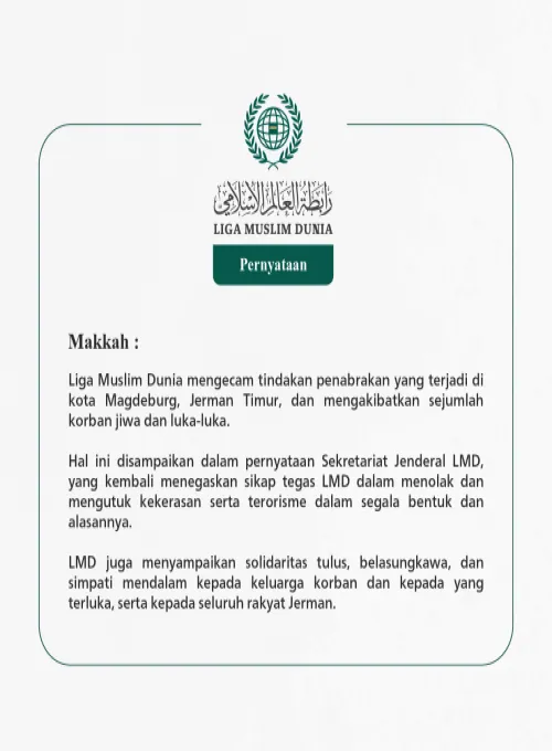 Pernyataan dari Liga Muslim Dunia: