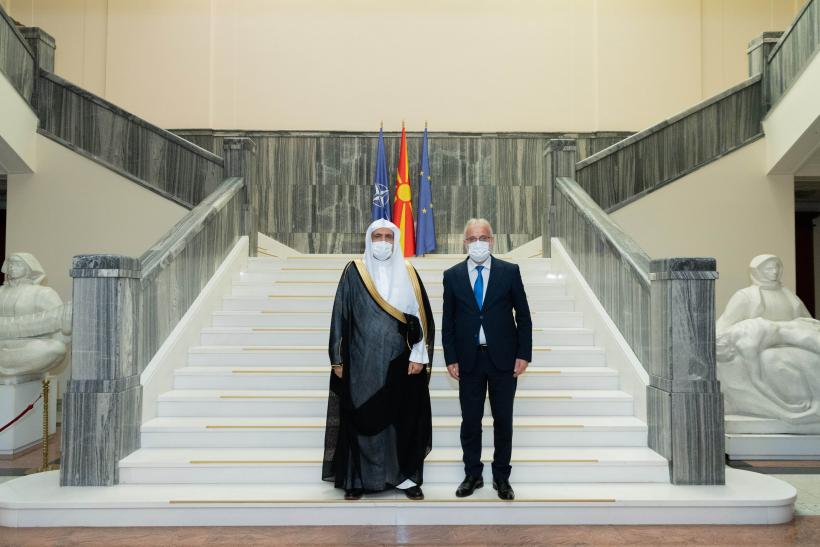 President of the Assembly of North Macedonia Dr. Talat Xhaferi recieved HE Dr. Mohammad Alissa at the National Assembly Building