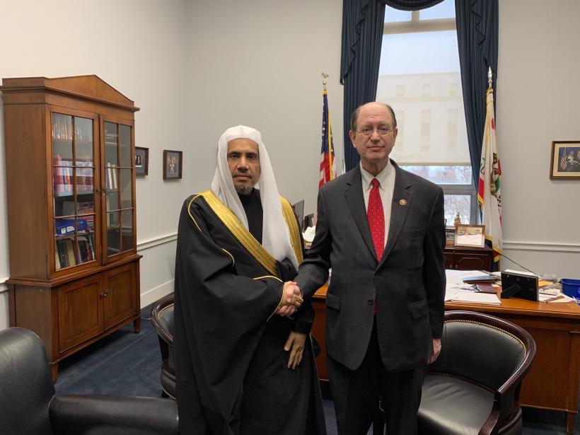 He The Sg Of The Mwl Dr Alissa Met Democratic Congressman Sherman Muslim World League