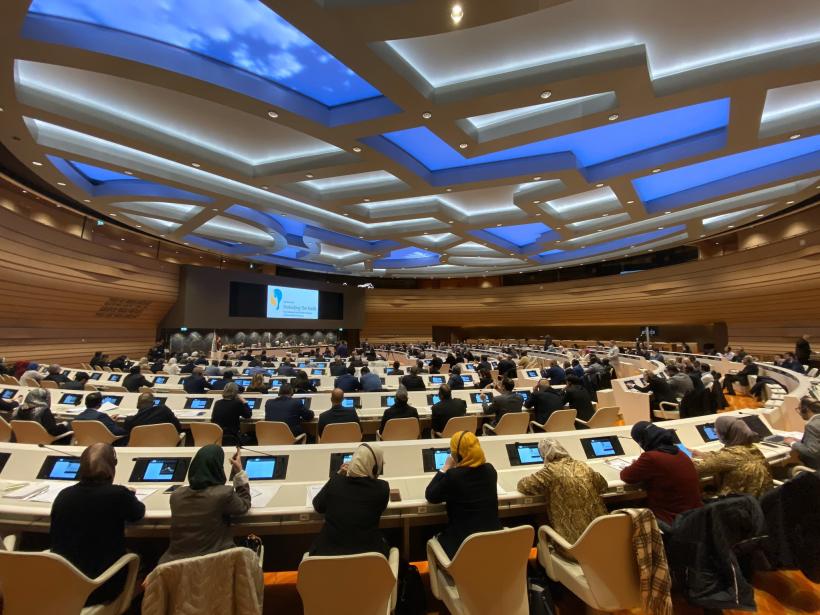رابطة العالم الإسلامي‬⁩ تُطلق الآن من مقر ⁧‫الأمم المتحدة‬⁩ في ⁧‫جنيف‬⁩: "مبادرات تحصين الشباب ضد أفكار التطرف والعنف"