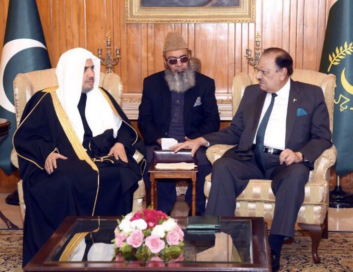 الرئيس الباكستاني يستقبل معالي الأمين العام لرابطة العالم الإسلامي