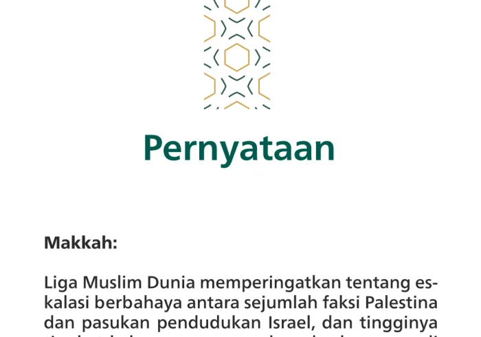 Pernyataan dari LigaMuslimDunia:
