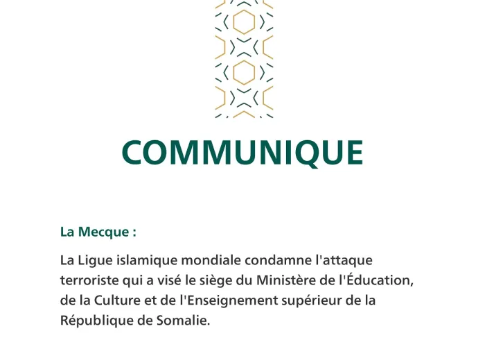 Communiqué de la Ligue Islamique Mondiale
