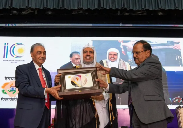 The Indian Islamic Cultural Center celebrates the visit of the MWL delegation in the presence of India's Mufti and senior scholars
