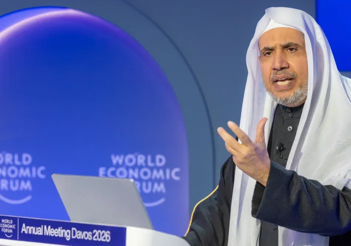 His Excellency the Secretary-General, Sheikh Dr. Mohammed Al-issa , took part in the main dialogue session at the Davos Forum on ‘The Moral Responsibility of Religious Leaders in Conflicts.