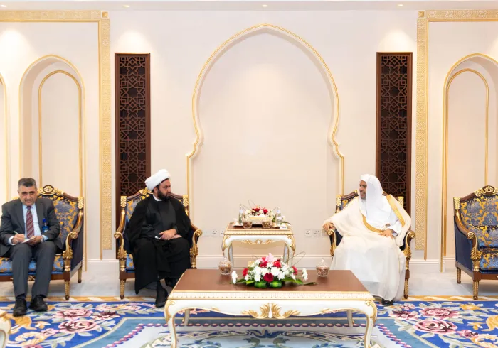 رابطہ کے مکہ مکرمہ صدر دفتر میں،ڈاکٹر محمد العيسى نے عراقی وزیر حج ڈاکٹر سامی عمران المسعودی سے ملاقات کی