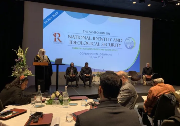 This morning in Copenhagen, HE Dr. Mohammad Alissa joins the Scandinavian Council for Relations for the Symposium on National Identity and Ideological Security MWL in Denmark
