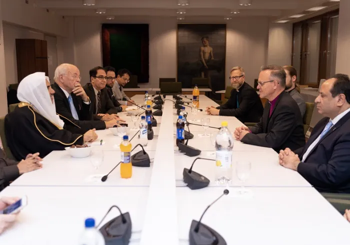 معالي الشيخ د.محمد العيسى يلتقي في هلسنكي القيادات الدينية الكاثوليكية والأرثوذكسية واللوثرية