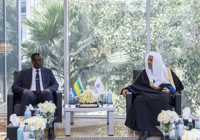 MohammadAlissa a reçu Guy Ibrahim Membourou l’Ambassadeur du Gabon auprès du Royaume d’Arabie Saoudite