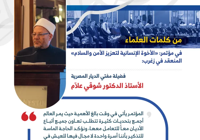 ‏فضيلة مفتي الديار المصرية أ.د. ⁧‫شوقي علام‬⁩ متحدثاً رئيساً في مؤتمر ⁧‫رابطة العالم الإسلامي‬⁩ في ⁧‫كرواتيا‬⁩ :