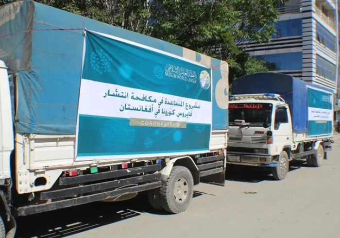 The MWL distribution more than 4,000 food baskets in Afghanistan earlier this year