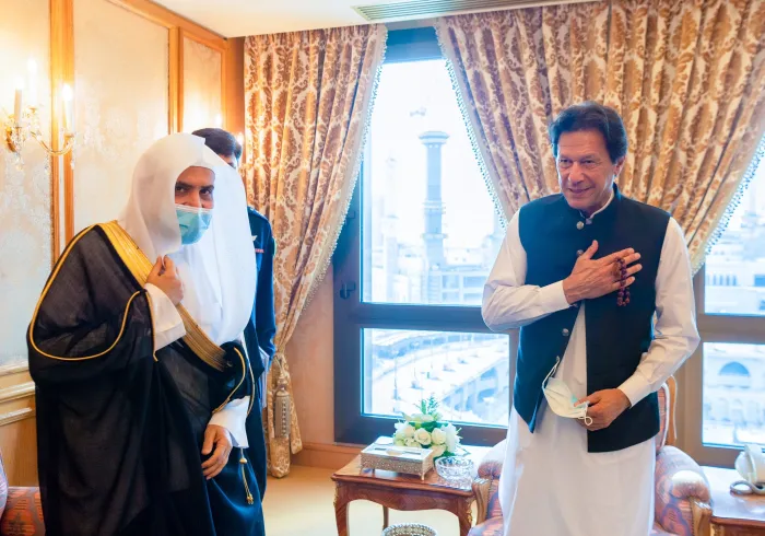 ڈاکٹر محمد العیسی نے مکہ مکرمہ میں وزیر اعظم پاکستان جناب عمران خان سے ملاقات کی