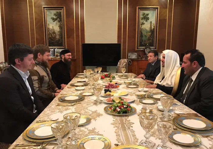 Le Secrétaire Général de la Ligue a rencontré hier a Grozny le Président tchétchène Ramzan Kadyrov en présence du Moufti de la République