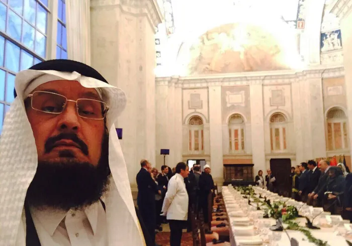 the director of the MWL's office in Italy accept the invitation of the Italian Foreign Minister for Iftar with other Muslim Ambassadors