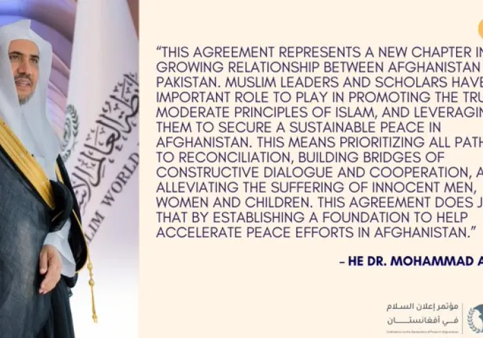 Today the MWL was proud to host The Declaration of Peace in Afghanistan Conference