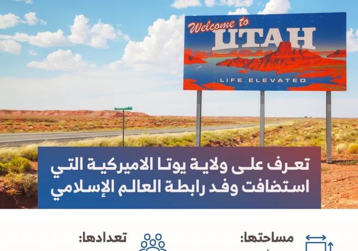 تعرف على ولاية يوتا الاميركية التي استضافت وفد ⁧‫رابطة العالم الإسلامي‬⁩ :