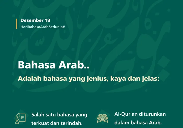 Lebih dari 400 juta orang di seluruh dunia menggunakannya: Bahasa Arab adalah "bahasa Al-Qur'an" dan ia adalah bahasa yang kaya dan indah.