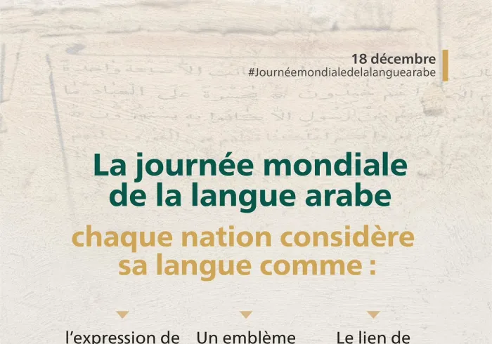 En cette Journéemondialedelalanguearabe nous célébrons notre langue arabe d’un point de vue dogmatique, identitaire et comme étant un pont civilisationnel :