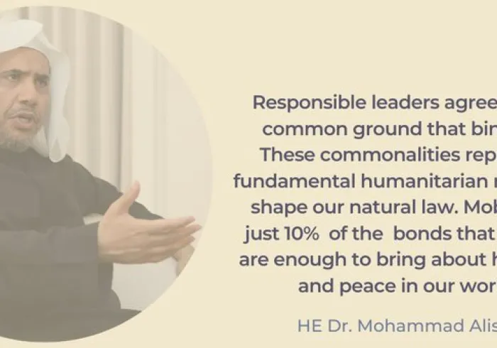 Mobilizing just 10% of the bonds that unite us can bring about harmony & peace in the world