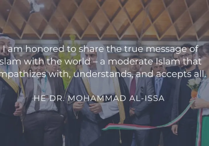 HE Dr. Mohammed Alissa has been hailed as a global leader of moderate Islam