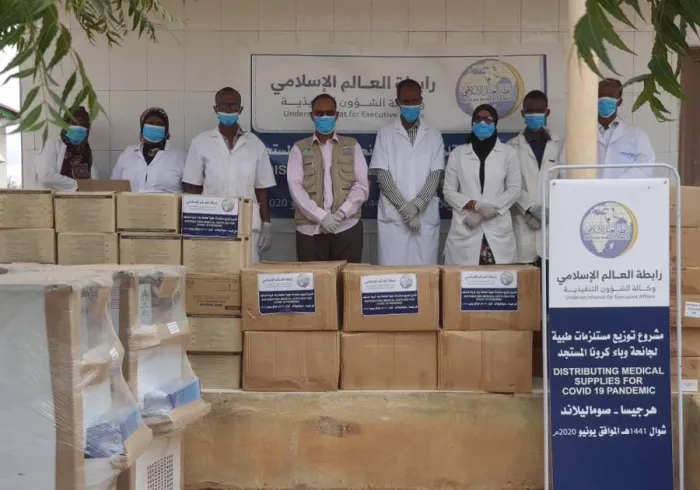 The MWL in Somalia secured additional medical supplies for the Ministry of Health to distribute to those on the front lines of the ongoing COVID19 coronavirus pandemic