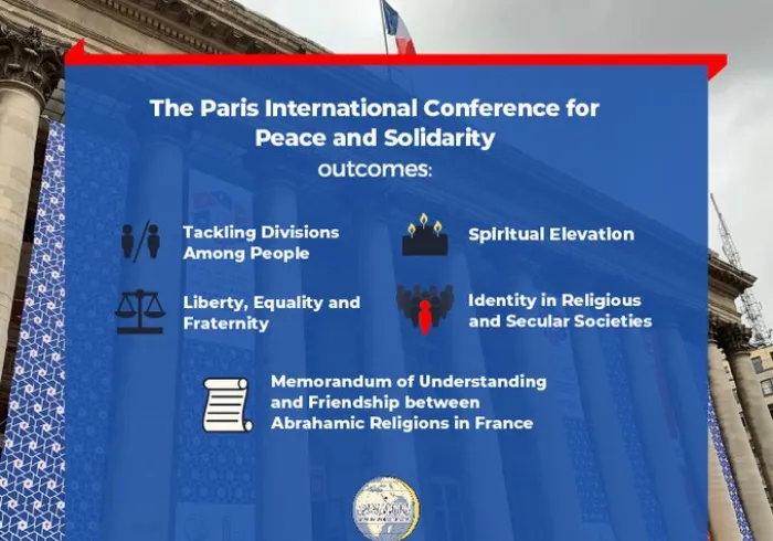 The Paris International Conference for Peaceand Solidarity brought together religious leaders, politicians, academics and thought leaders to address the challenges that lead to hatred and extremism in the world