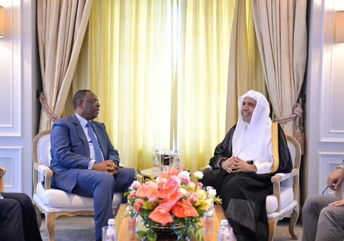 Cheikh Mohammed Alissa Secrétaire général, a reçu à sa résidence, à New York, M. Macky Sall, ancien président de la République du Sénégal