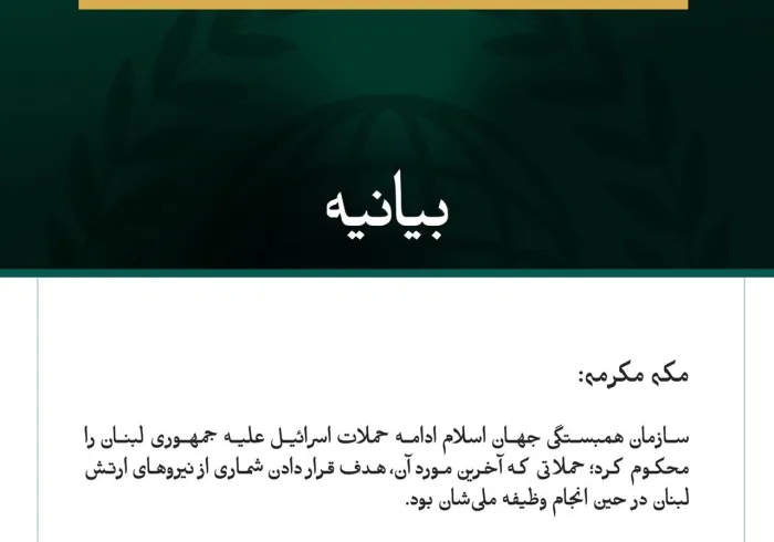 سازمان همبستگی جهان اسلام، حملات مستمر اسرائیل علیه لبنان و ارتش این کشور را محکوم کرد
