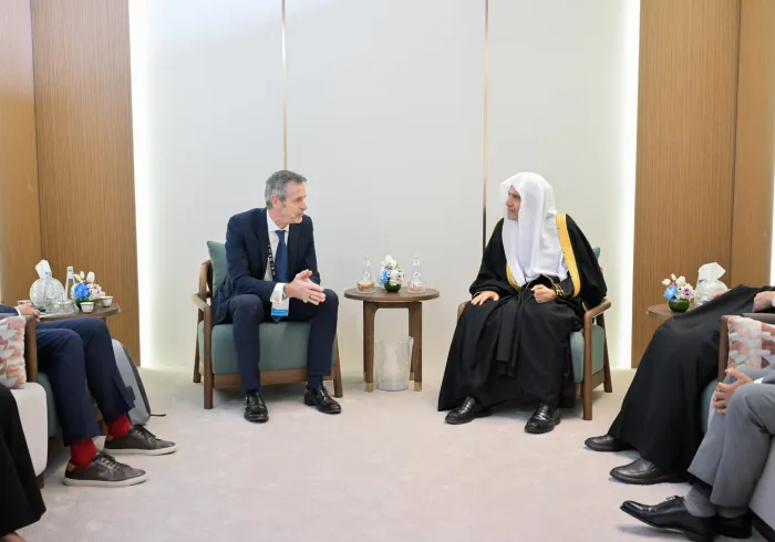 Sheij Mohammed Alissa se reunió con el Enviado Especial belga para Oriente Medio, el embajador Johan Verkammen