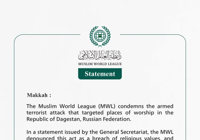 Muslim World League Condemns the Terrorist Attack in Dagestan