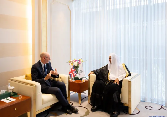 Riyadh, H.E. Sheikh Dr. Mohammed Al-Issa , Secretary-General of the MWL, received H.E. Mr. Stephen Hitchen, Ambassador of the United Kingdom to the KSA