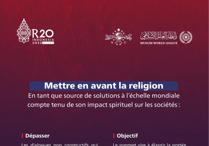 Le SommetR20 doit dépasser les dialogues non productifs pour donner des solutions aux crises par le forum «Construire des ponts entre l’Orient et l’Occident»