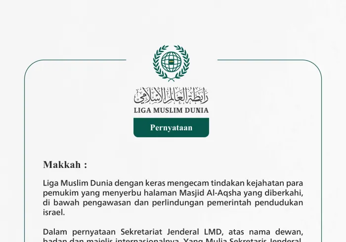 Pernyataan dari Liga Muslim Dunia: