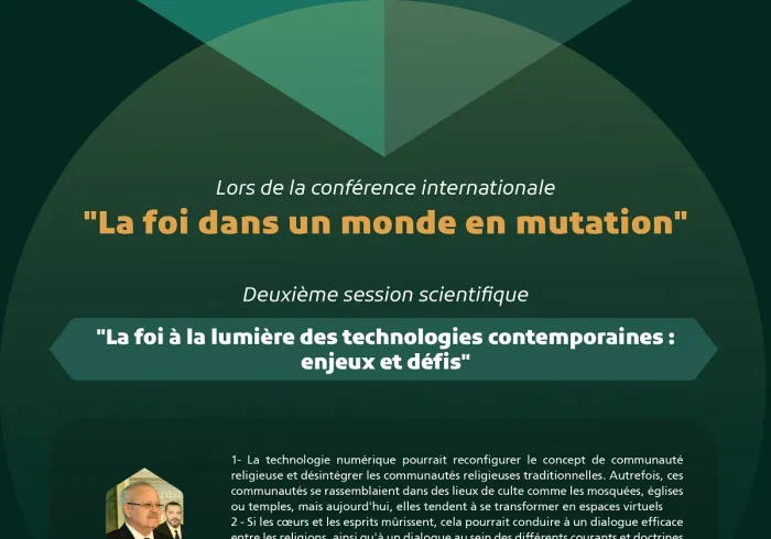 Extraits des interventions des experts et spécialistes lors de la deuxième session scientifique : « La foi à la lumière des technologies contemporaines :