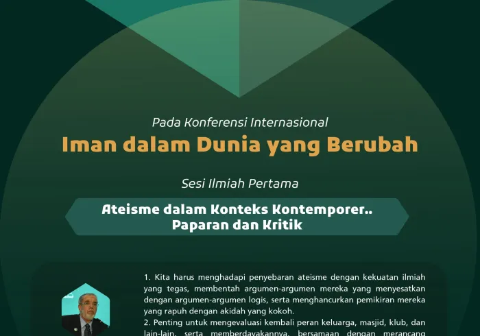 Kutipan dari pidato para ahli dan spesialis pada sesi ilmiah pertama: "Ateisme dalam Konteks Kontemporer.. Paparan dan Kritik", dalam rangkaian konferensi internasional "Iman dalam Dunia yang Berubah":