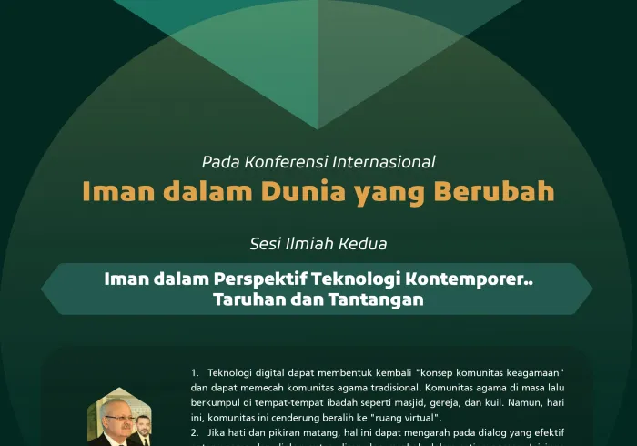 Kutipan dari pidato para ahli dan spesialis pada sesi ilmiah kedua: "Iman dalam Perspektif Teknologi Kontemporer.. Taruhan dan Tantangan", dalam rangkaian konferensi internasional "Iman dalam Dunia yang Berubah":
