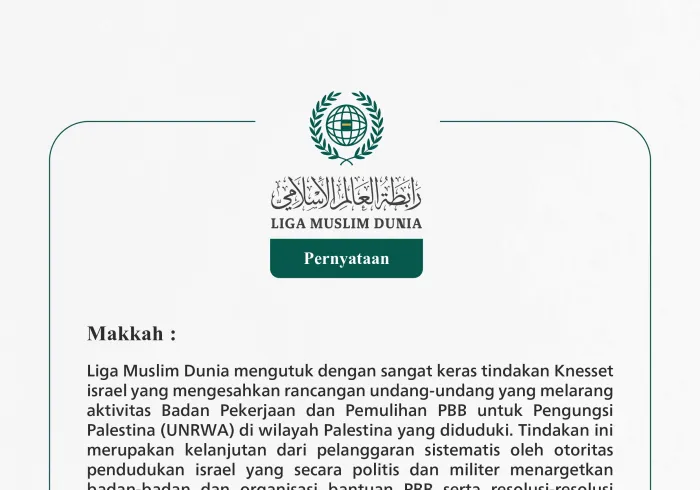 Pernyataan dari Liga Muslim Dunia: