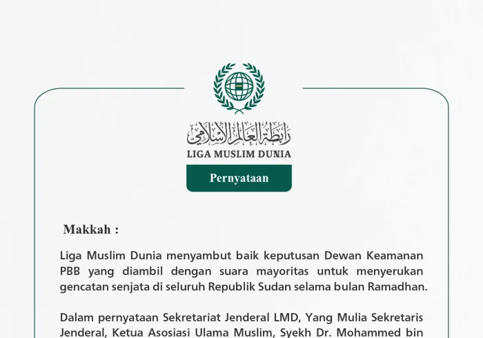 Pernyataan dari Liga Muslim Dunia: