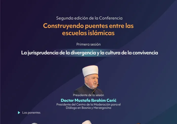 Le Président de l’Assemblée juridique irakienne, cheikh Ahmad Hassan Al-Taha, lors de l’inauguration de la deuxième édition de la Conférence ConstruireDesPontsEntreLesÉcoles :
