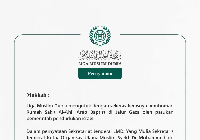 Pernyataan dari Liga Muslim Dunia: