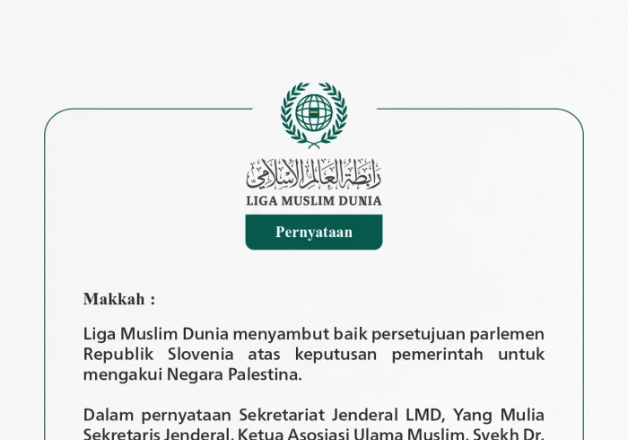 Pernyataan dari Liga Muslim Dunia: