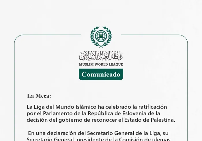 Comunicado de la LigadelMundoIslamico: