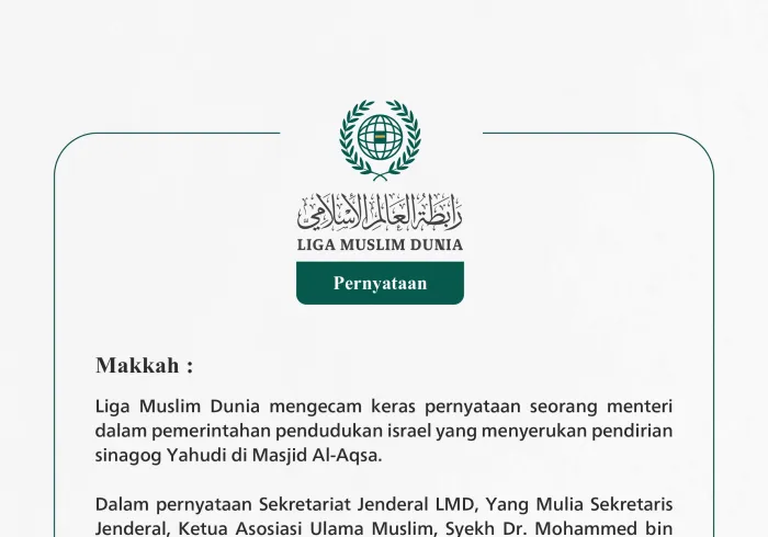 Pernyataan dari Liga Muslim Dunia: