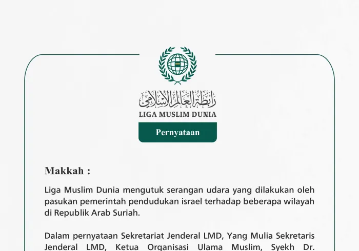 Pernyataan dari Liga Muslim Dunia: