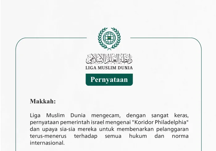 Pernyataan dari Liga Muslim Dunia: