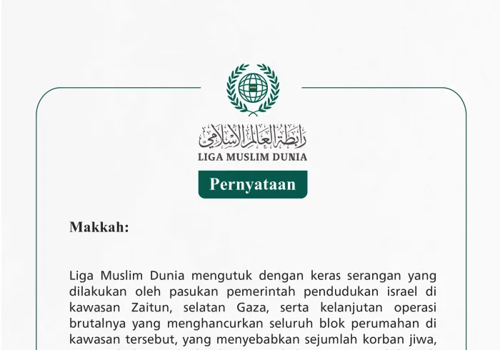 Pernyataan dari Liga Muslim Dunia: